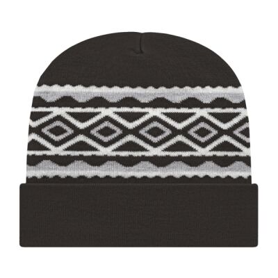 USA- Made Diamond Cuffed Beanie Thumbnail