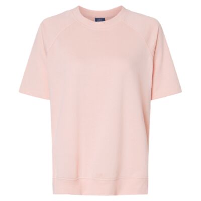 Women's French Terry Short Sleeve Crewneck Sweatshirt Thumbnail