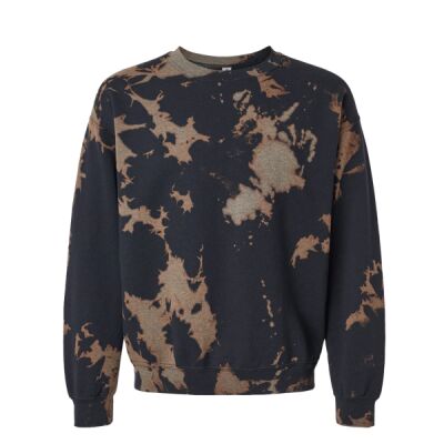 Essential Fleece Bleach Wash Crewneck Sweatshirt Thumbnail