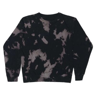 Premium Fleece Bleach Wash Crewneck Sweatshirt Thumbnail