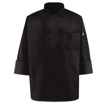 Black Knot Button Chef Coat Thumbnail
