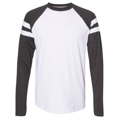 Unisex Fine Jersey Mash Up Long Sleeve Tee Thumbnail
